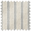 Emily Bond George Stripe Print, Charcoal - Made to Measure Curtains